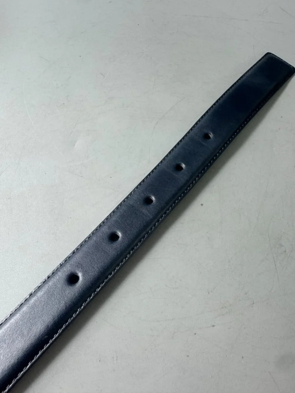 Lauren Ralph Lauren Navy Blue Leather belt, Size XL